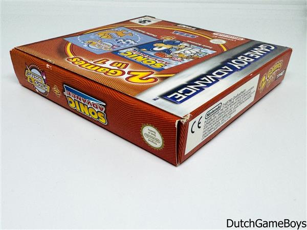 Grote foto gameboy advance gba 2 game in 1 sonic advance chuchu rocket fah spelcomputers games overige nintendo games