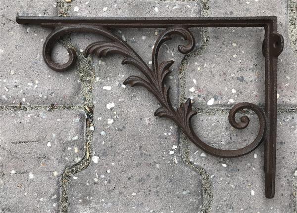 Grote foto plankdrager wandhaak 27 cm. gietijzer cb29c huis en inrichting woningdecoratie