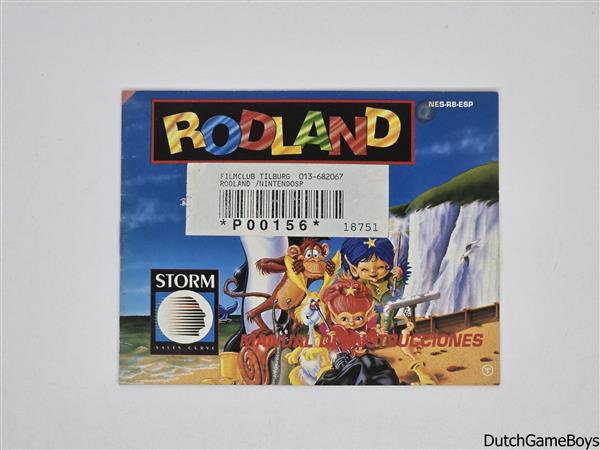 Grote foto nintendo nes rodland esp manual spelcomputers games overige nintendo games