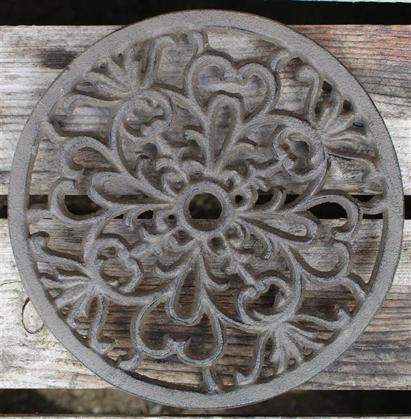 Grote foto onderzetter treefje rond 17 cm gietijzer og125 tuin en terras tuindecoratie