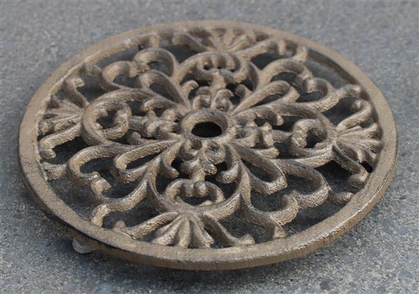 Grote foto onderzetter treefje rond 17 cm gietijzer og125 tuin en terras tuindecoratie