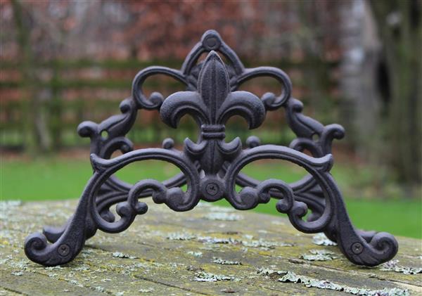 Grote foto tuinslanghouder haspel franse lelie gietijzer tg123 tuin en terras tuindecoratie