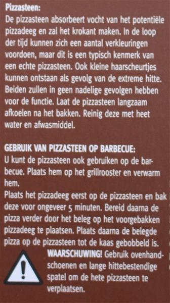 Grote foto pizzasteen van cordieriet 30 5 cm. ff275 tuin en terras buitenkeukens