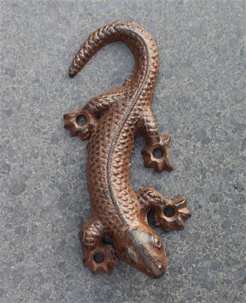 Grote foto hagedis salamander gietijzer hg320 tuin en terras tuindecoratie
