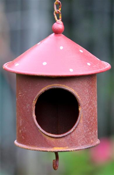 Grote foto vetbolhanger vogelvoerhanger vogelhuisje metaal vh160a verzamelen overige verzamelingen