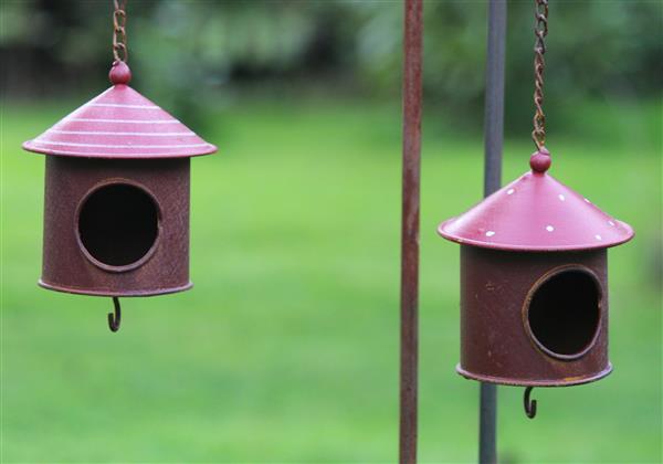 Grote foto vetbolhanger vogelvoerhanger vogelhuisje metaal vh160a verzamelen overige verzamelingen