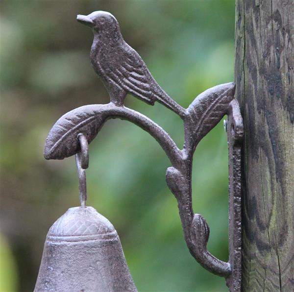 Grote foto deurbel vogel gietijzer db143 tuin en terras tuindecoratie