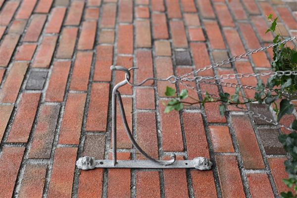 Grote foto wandhaak leeuw 27 cm. aged metal am111 tuin en terras tuindecoratie