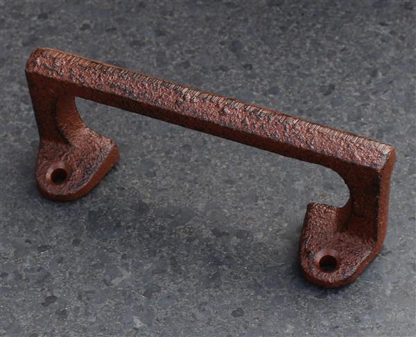 Grote foto handgreep strak rechthoek 11 6 cm. gietijzer bruin hg790 huis en inrichting overige