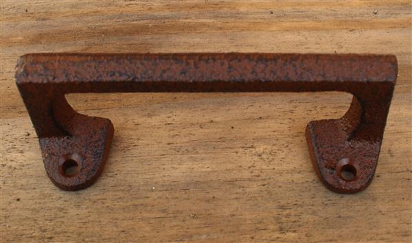 Grote foto handgreep strak rechthoek 11 6 cm. gietijzer bruin hg790 huis en inrichting overige