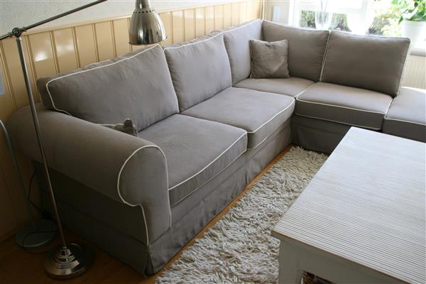 Grote foto velours hoekbank op maat 275cmx200cm huis en inrichting bankstellen