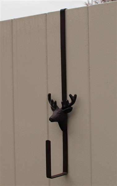 Grote foto deurkranshanger hert met gewei lh281 huis en inrichting woningdecoratie