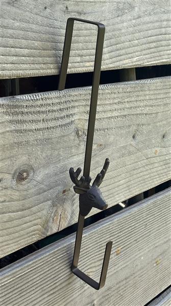 Grote foto deurkranshanger hert met gewei lh281 huis en inrichting woningdecoratie