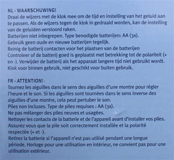 Grote foto klok met geluiden van boerderijdieren rond tf013 huis en inrichting woningdecoratie