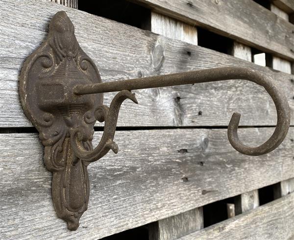 Grote foto wandhaak aged metal 25 cm. bruin wg325 huis en inrichting woningdecoratie