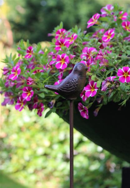 Grote foto tuinsteker vogel gietijzer sv162 tuin en terras tuindecoratie