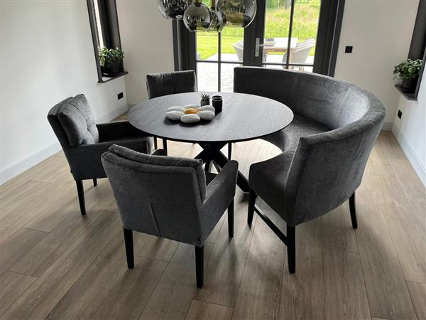 Grote foto ronde eetkamerbank 200cm huis en inrichting bankstellen
