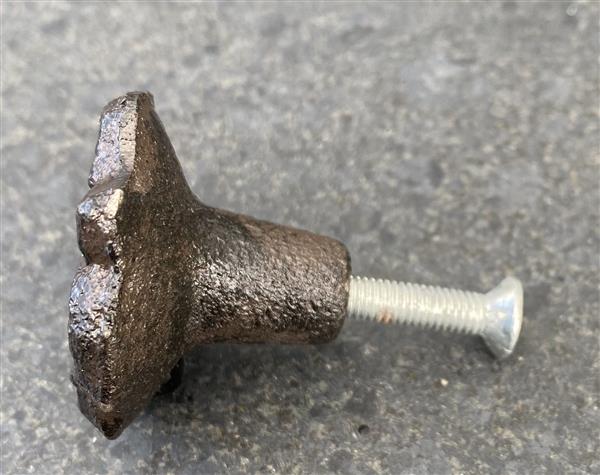 Grote foto knopje handgreep roos donkerbruin gietijzer hg769 huis en inrichting woningdecoratie