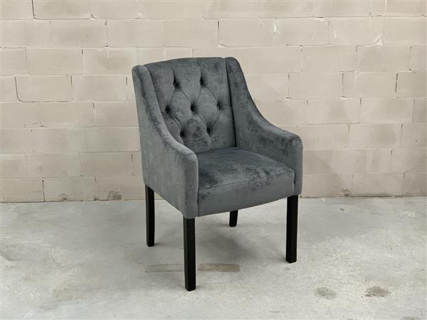 Grote foto luxe velvet stoel met capitons huis en inrichting stoelen