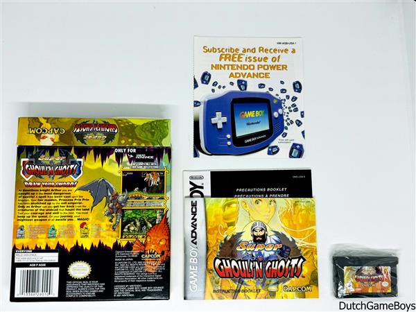 Grote foto gameboy advance gba super ghouls n ghosts usa vgc spelcomputers games overige nintendo games