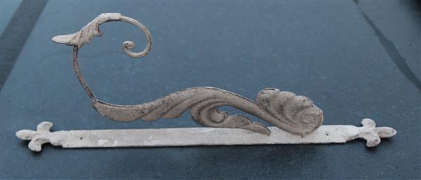 Grote foto wandhaak aged metal 47 cm. bruin grijs am09b huis en inrichting woningdecoratie