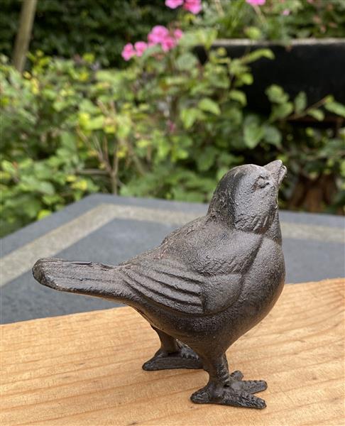 Grote foto vogel gietijzer vg134 tuin en terras tuindecoratie
