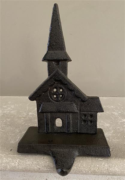 Grote foto stocking hanger kerk met sierhaak gietijzer xm152 huis en inrichting woningdecoratie