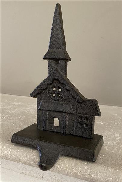 Grote foto stocking hanger kerk met sierhaak gietijzer xm152 huis en inrichting woningdecoratie