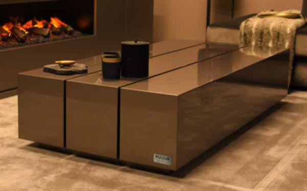 Grote foto moderne salontafel op maat wilson trio puuur 80x80cm mdf mat huis en inrichting eettafels