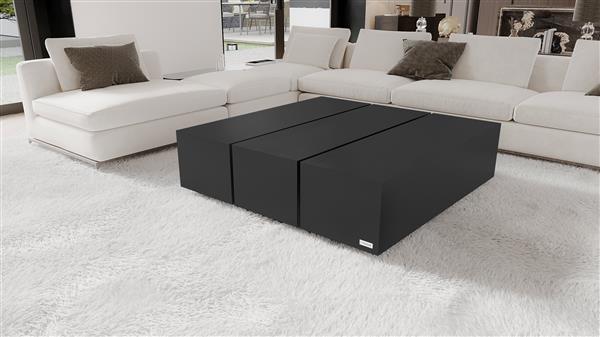 Grote foto moderne salontafel op maat wilson trio puuur 80x80cm mdf mat huis en inrichting eettafels