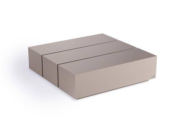 Grote foto moderne salontafel op maat wilson trio puuur 80x80cm mdf mat huis en inrichting eettafels