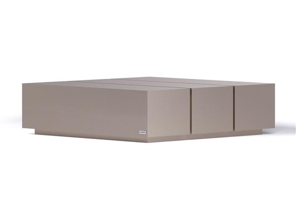 Grote foto moderne salontafel op maat wilson trio puuur 80x80cm mdf mat huis en inrichting eettafels