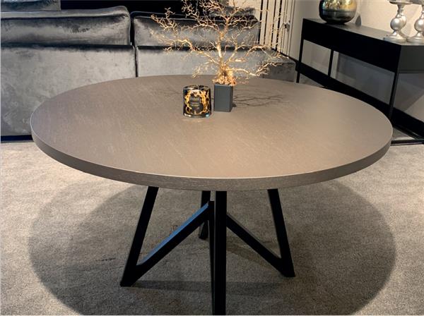 Grote foto ronde eettafel op maat puuur 120cm mdf mat huis en inrichting eettafels