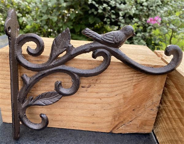 Grote foto wandhaak vogel 22cm. gietijzer wg109 huis en inrichting woningdecoratie