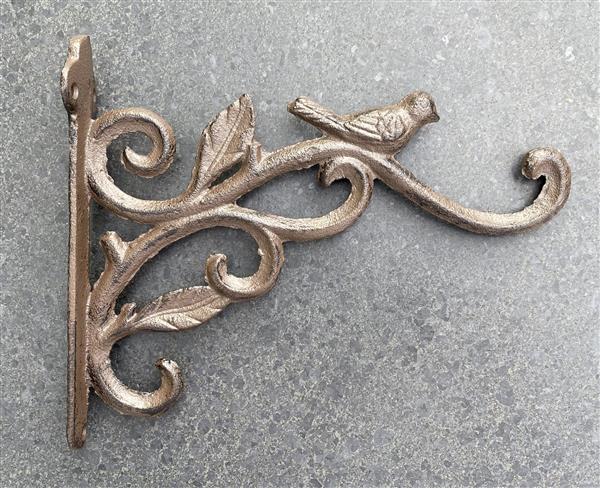 Grote foto wandhaak vogel 22cm. gietijzer wg109 huis en inrichting woningdecoratie