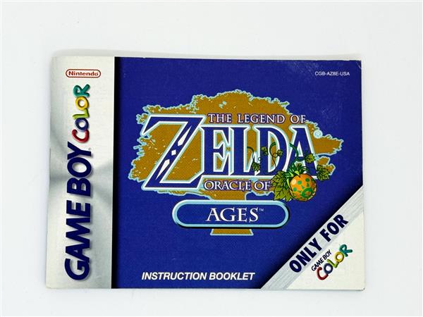 Grote foto gameboy color the legend of zelda oracle of ages usa manual spelcomputers games overige nintendo games