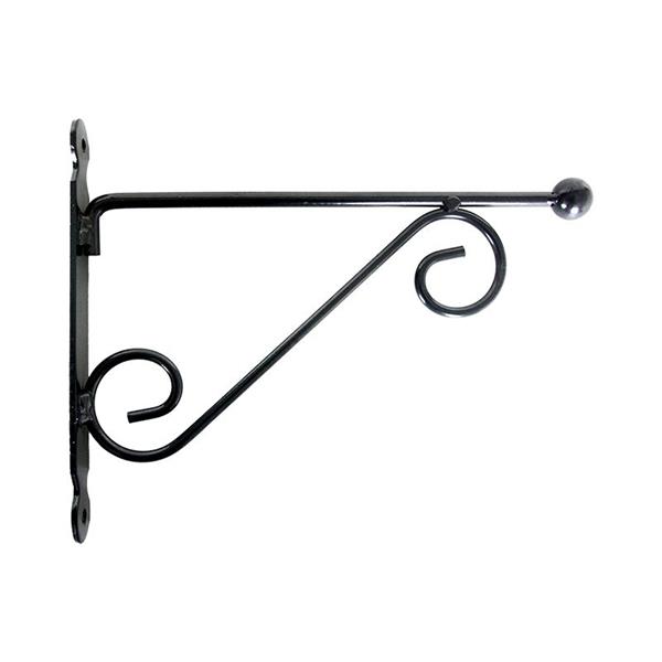Grote foto wandhaak hanging basket haak 28 5 cm. antraciet zwart bph117 huis en inrichting woningdecoratie