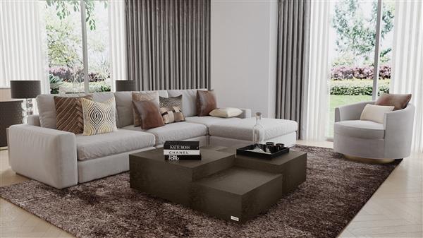 Grote foto vierkante salontafel puuur 100x100cm mdf mat huis en inrichting eettafels