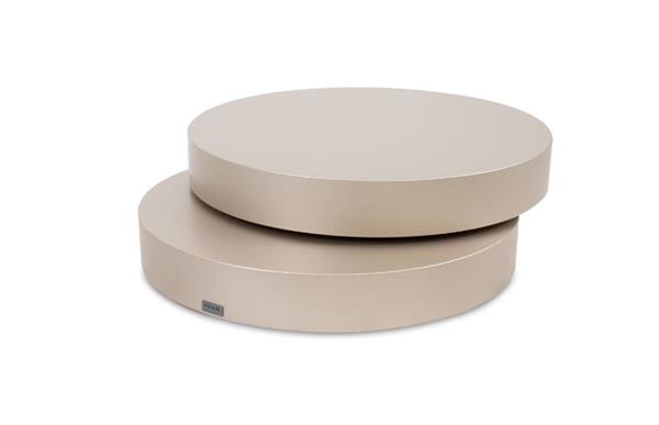 Grote foto moderne ronde salontafel puuur 50x35cmh mdf mat huis en inrichting eettafels