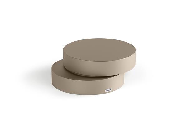 Grote foto moderne ronde salontafel puuur 50x35cmh mdf mat huis en inrichting eettafels