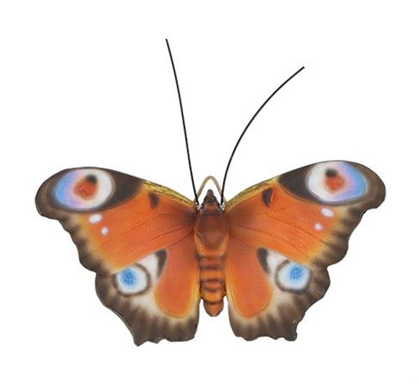 Grote foto vlinder muurvlinder polyresin oranje bruin verzamelen overige verzamelingen
