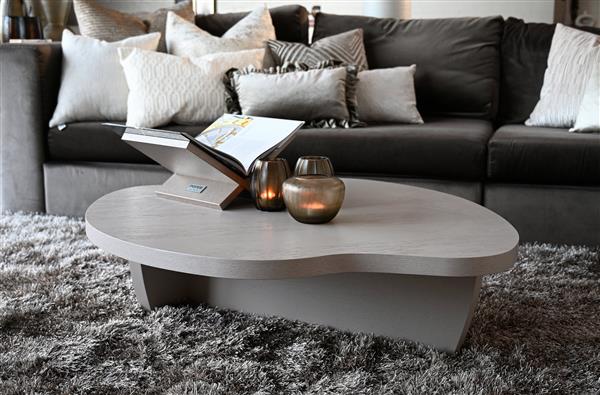 Grote foto salontafel organisch puuur 100x100cm mdf mat huis en inrichting eettafels