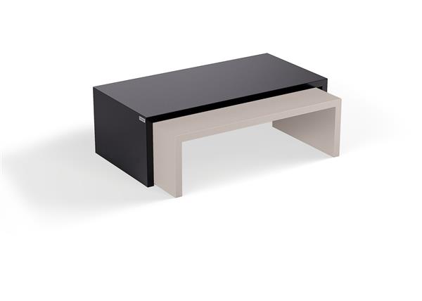 Grote foto dubbele salontafel puuur 80x50cm mdf mat huis en inrichting eettafels