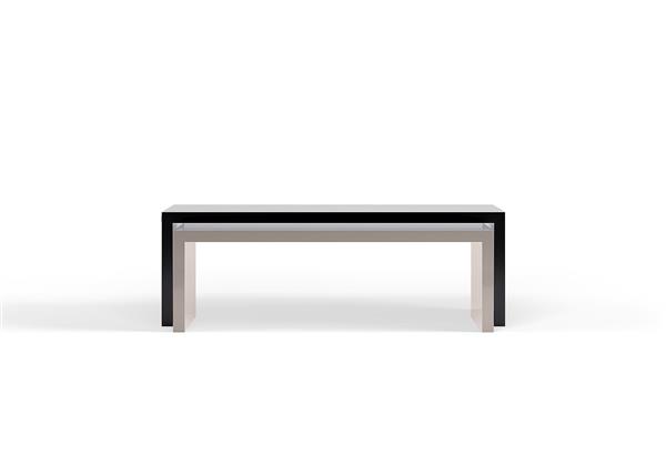 Grote foto dubbele salontafel puuur 80x50cm mdf mat huis en inrichting eettafels