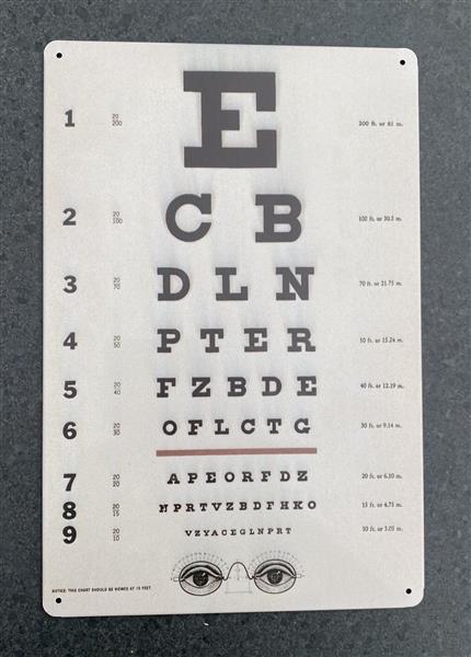 Grote foto tekstbord opticien tb1533 huis en inrichting woningdecoratie