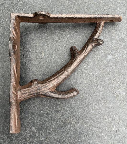 Grote foto plankdrager boomtak tak 14.2 cm. gietijzer pd1147 huis en inrichting overige