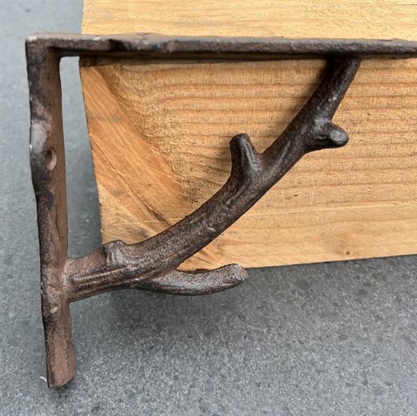 Grote foto plankdrager boomtak tak 14.2 cm. gietijzer pd1147 huis en inrichting overige