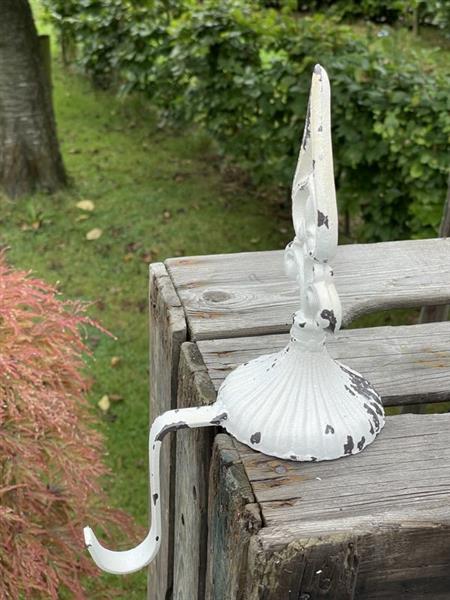 Grote foto stocking hanger franse lelie lange haak kasthaak wit xm249 diversen overige diversen