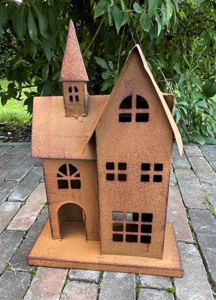 Grote foto kerk huisje roestig metaal groot hm656 huis en inrichting woningdecoratie