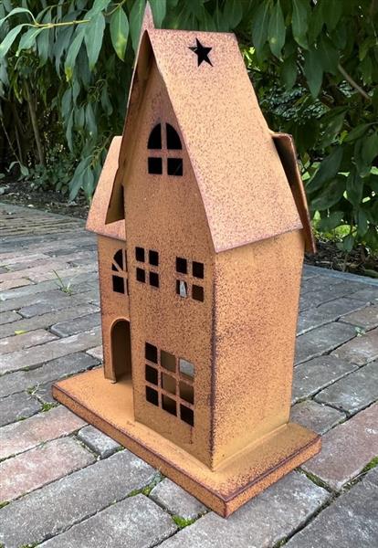Grote foto kerk huisje roestig metaal groot hm656 huis en inrichting woningdecoratie